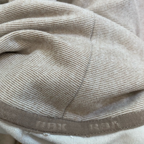 RBX Active Women's Quilted Oatmeal Beige Cowl Neck Large Pullover Tunic Small ? - Picture 6 of 9